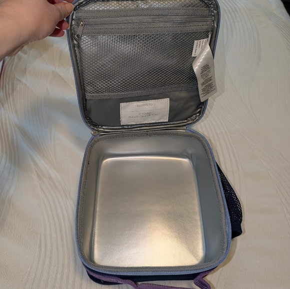 Pottery Barn Kids Makenzie Purple And Blue Lunch Box - Picture 4 of 5